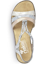 Rieker Sandale mit Metallschmuck BLEU-SILBER