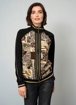 Shirtjacke mit durchgehendem Reißverschluss 