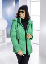Jacke mit Reißverschlussleiste OPALGRÜN