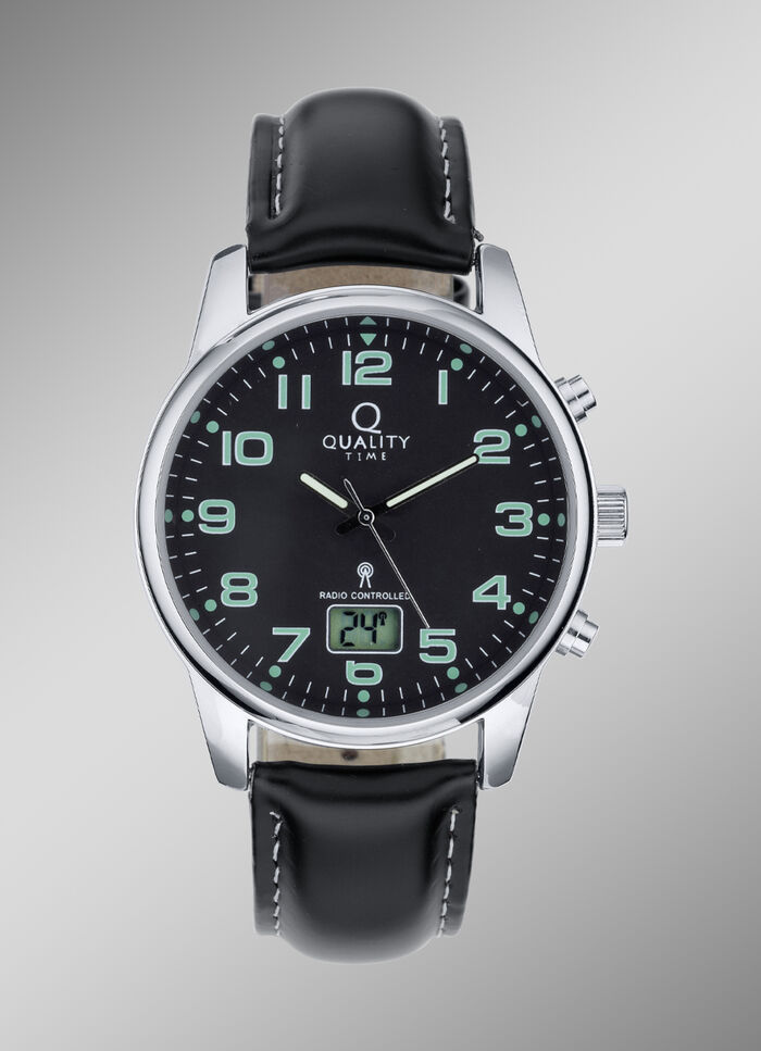 Sportliche Funk-Herrenuhr der Marke Quality Time 