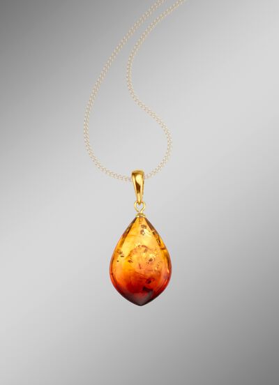 Anh&auml;nger mit echtem Bernstein 