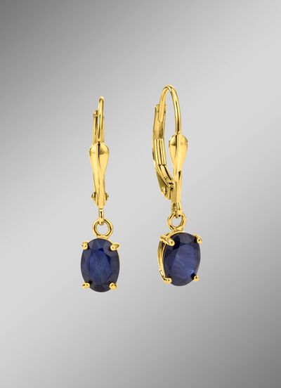 Bezaubernde Ohrringe mit echtem Edelstein 