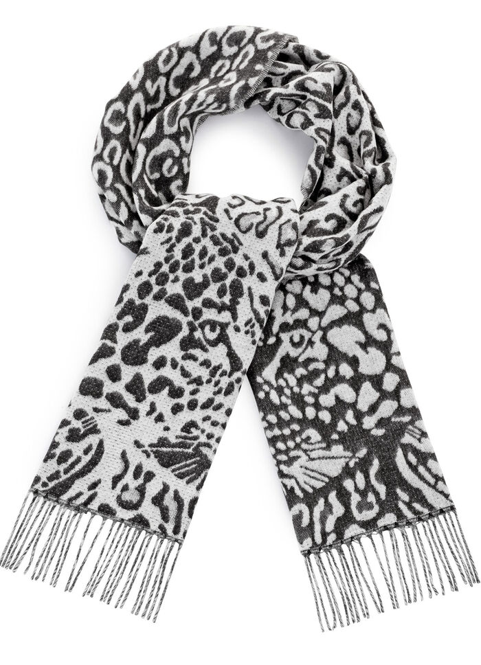 Schal mit Raubtierfell-Dessin 