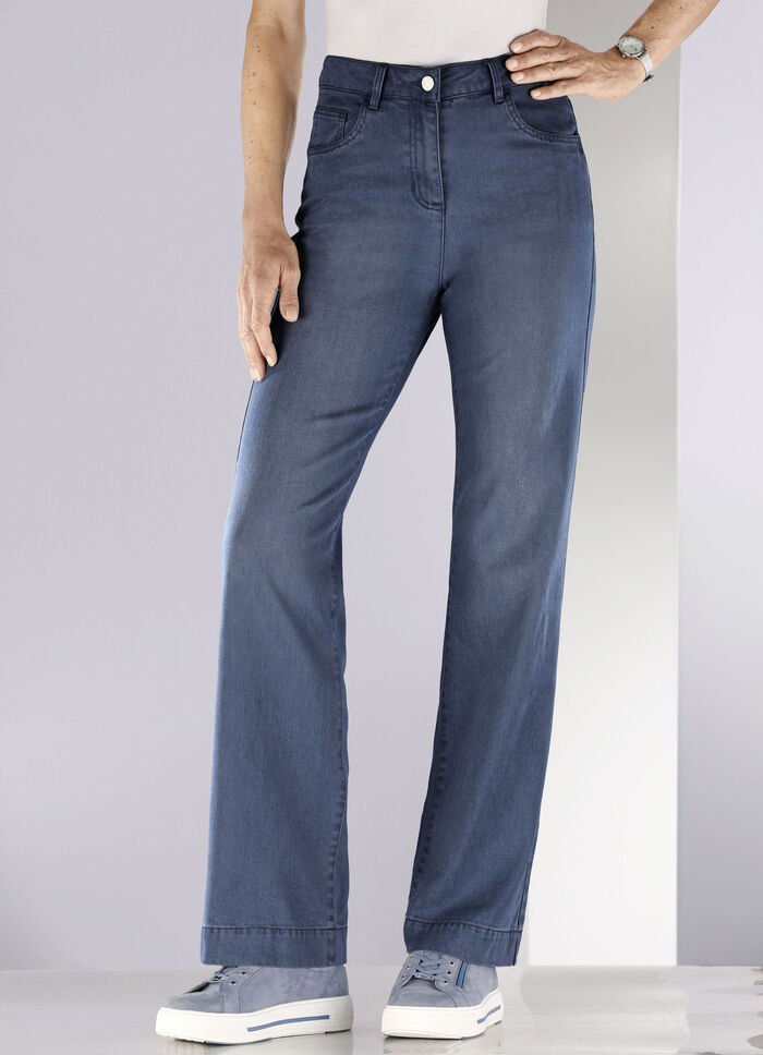 Jeans in 5-Pocket-Form  DUNKELBLAU