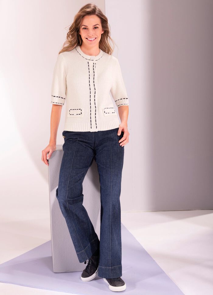 Strickjacke mit Baumwolle 