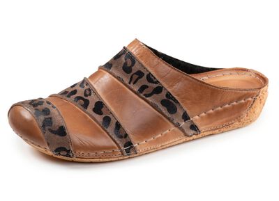 Gemini, trendige Damen-Clogs, Weite G,aus Leder 