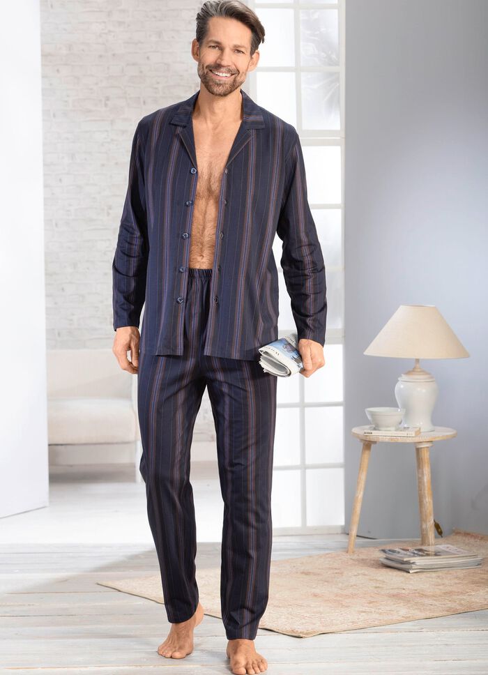 Schlafanzug mit durchgekn&ouml;pftem Oberteil 