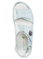 Waldl&auml;ufer Sandale mit Metallschmuck mit Glitzersteinchen 