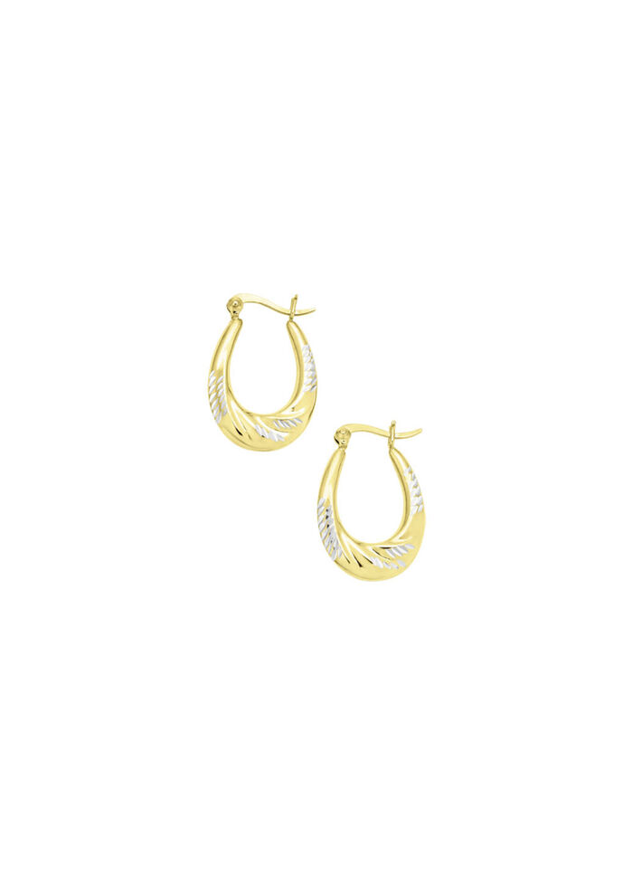 Eleganz und Glanz: Creolen in Bicolor 