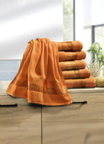 Weiche Frottier-Serie mit hochwertiger Jacquard-Bord&uuml;re 