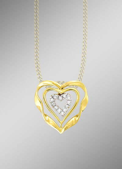 Anhänger mit Herz-Garnitur 