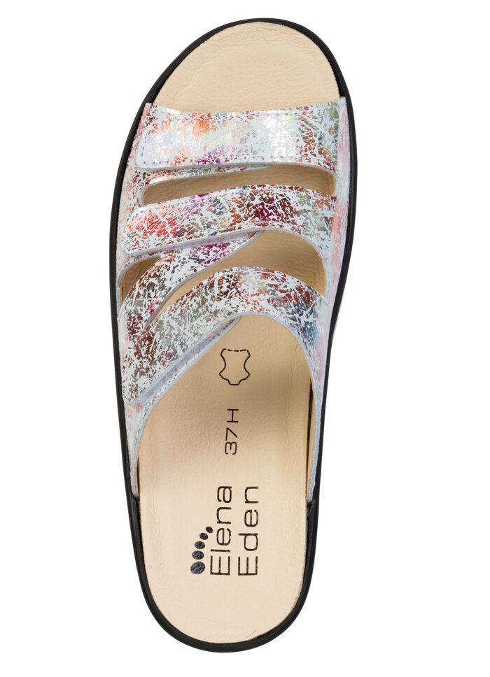 ELENA EDEN, bequeme Damen-Pantoletten, Weite H, mit herausnehmbarem Fu&szlig;bett 