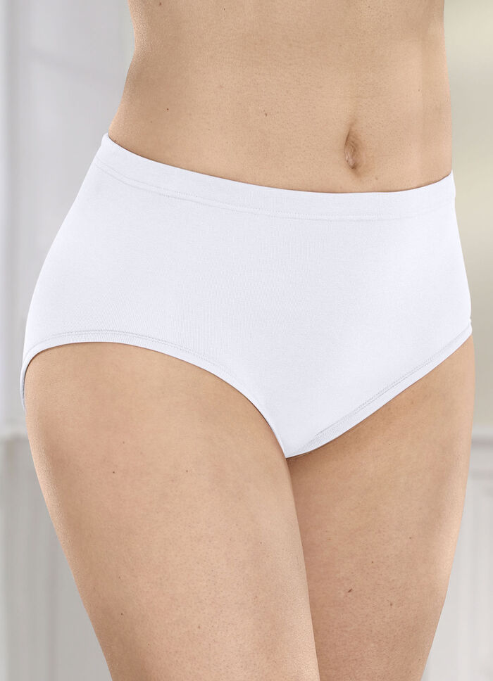 Conta Dreierpack Slips mit Gummizug im Bund WEISS