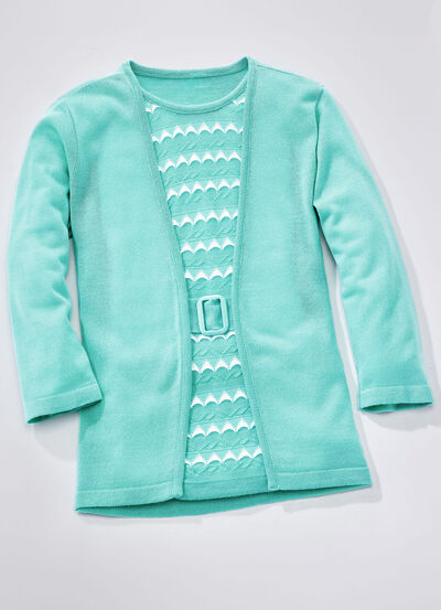 Pullover in Twinset-Optik 