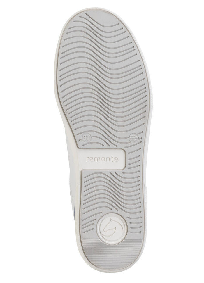 Remonte Sneaker aus Nappa- und Veloursleder mit Metallic-Besatz BLAU-WEISS-SILBER