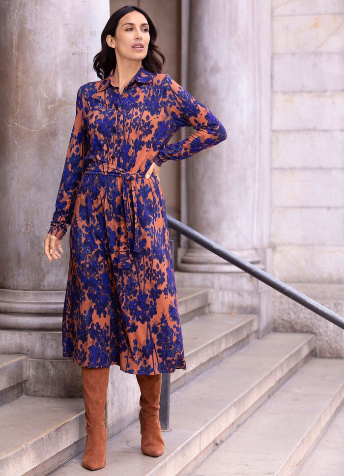 Kleid mit Bindeg&uuml;rtel 