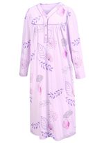 Zweierpack Nachthemden, 3/4 -langen &Auml;rmeln mit Knopfleiste 