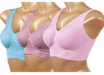 Ahh Bra, 3er-Bustier-Set ROSA TUERKIS FLIEDER