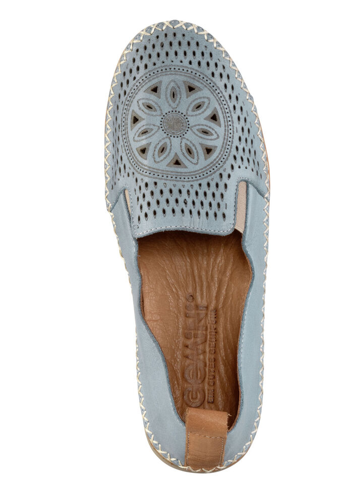 Gemini Slipper aus luftig perforiertem Nappaleder JEANS