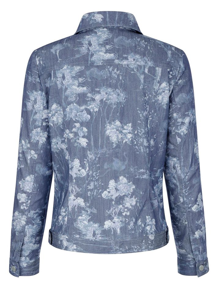 Jeansjacke mit Knopfleiste 