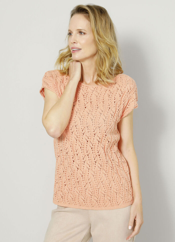 Pulli in dekorativem Mustermix 