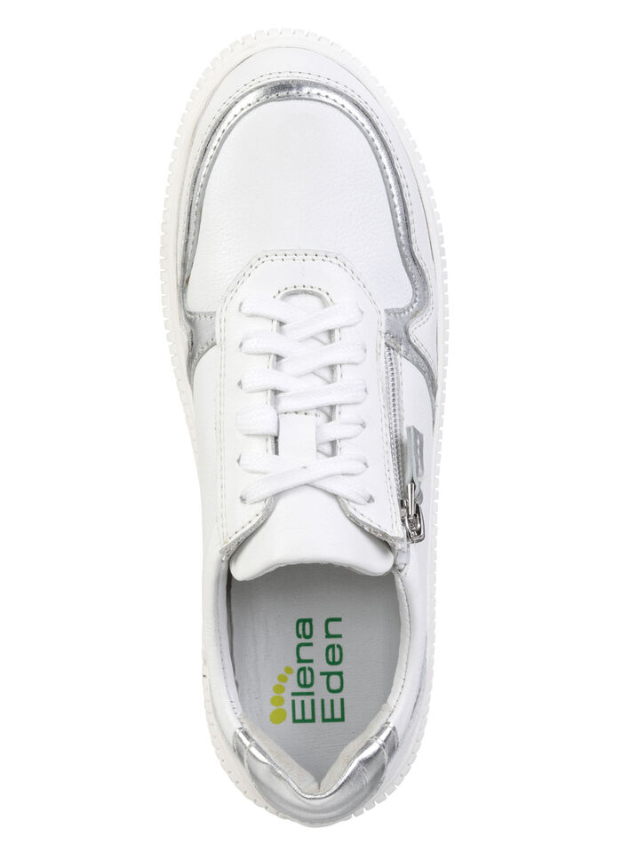ELENA EDEN Sneaker mit Kontrast-Besätzen WEISS