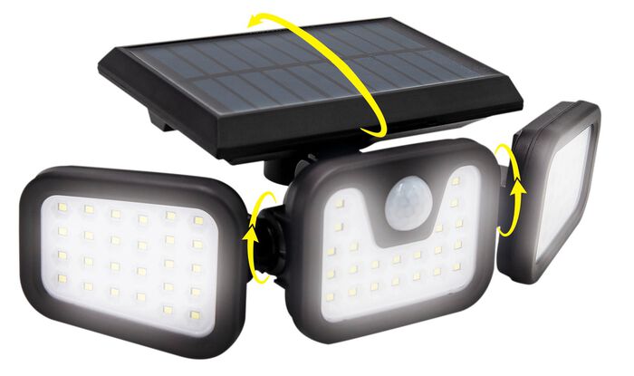 LED-Strahler Panta Trio Solar 