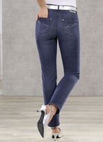 Bauchweg-Jeans in 5-Pocket-Form DUNKELBLAU