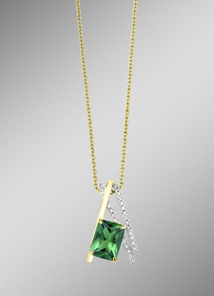 Vergoldeter Anh&auml;nger mit Ankerkette 