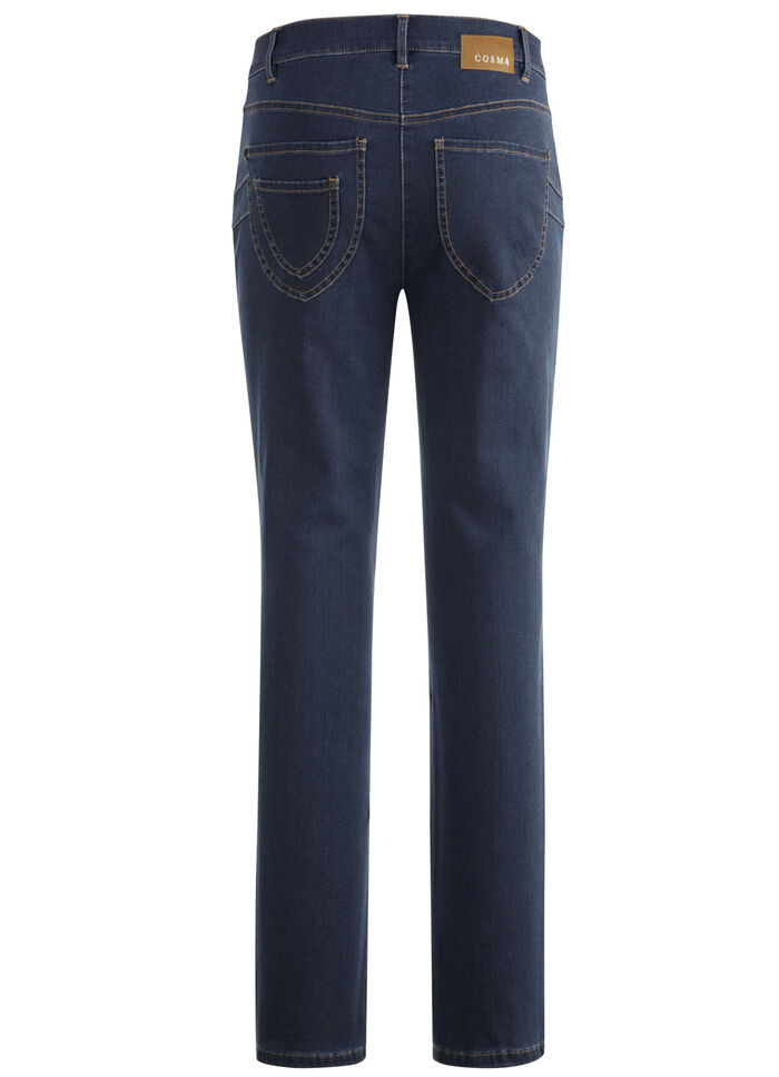 Jeans mit raffinierter Taschenlösung DUNKELBLAU