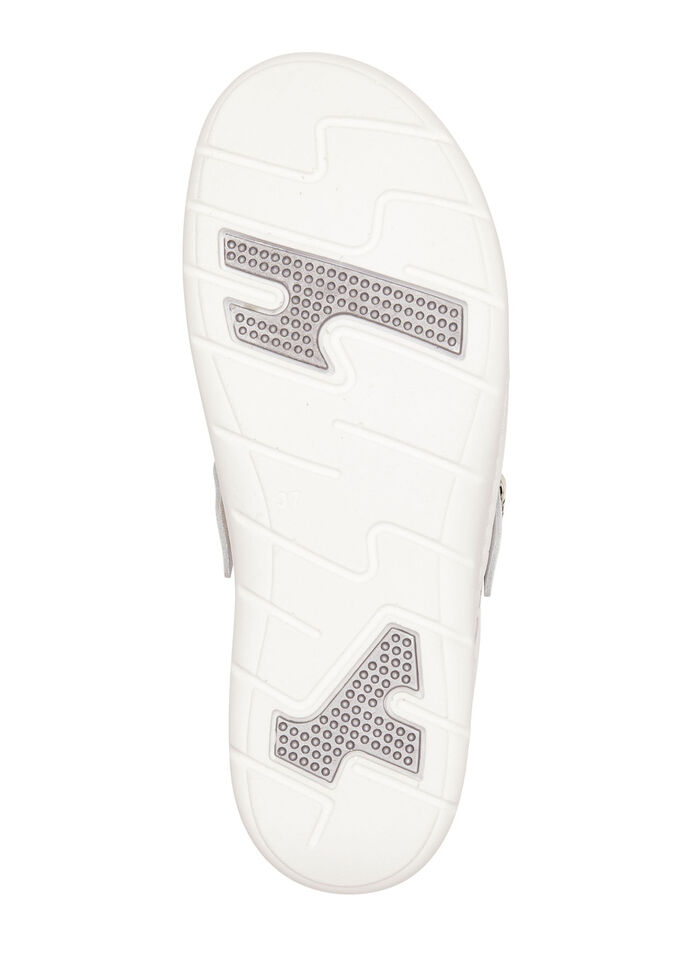 ELENA EDEN Clog aus weißem Rind-Nappaleder WEISS-BUNT