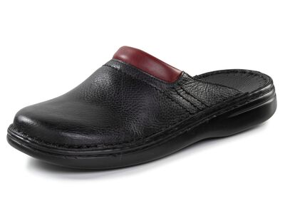 GINO GALANTE, bequeme Herren-Pantoletten, Weite H, aus Leder 