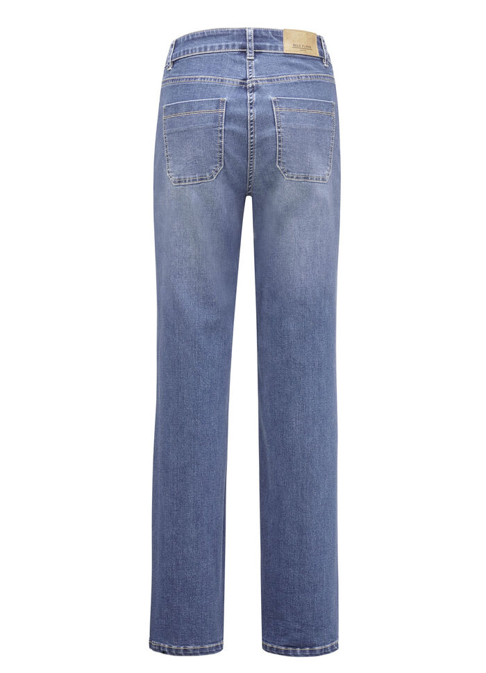 Jeans mit modischen Vordertaschen JEANSBLAU