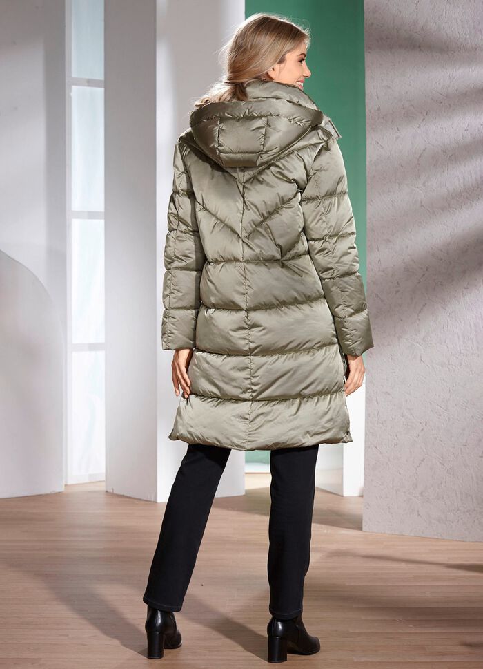 Kurzmantel mit Reißverschlusstaschen 