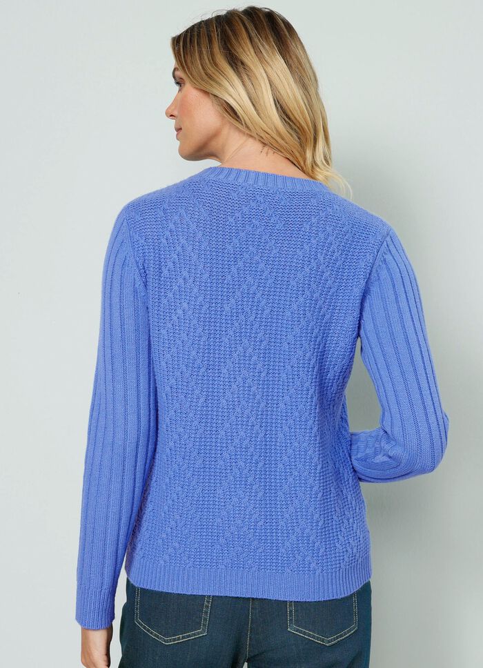 Pullover mit Schurwolle und Kaschmir-Anteil 