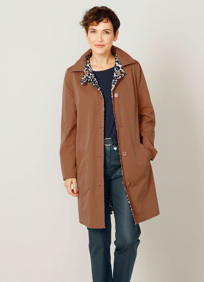 Wendemantel mit Animalprint 