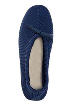Slipper aus elastischem Strickmaterial mit Schn&uuml;rung MARINE