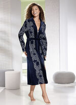 Hausmantel mit Rei&szlig;verschluss 