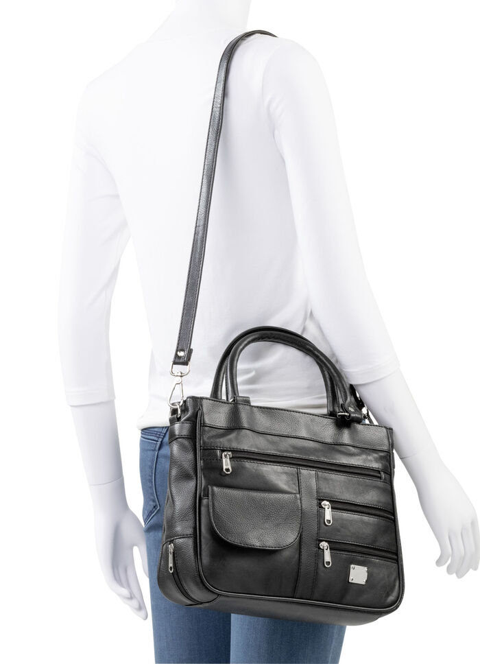 Laurina, Damen, Tasche, mit abnehmbarer, verstellbarer Umhängeriemen SCHWARZ