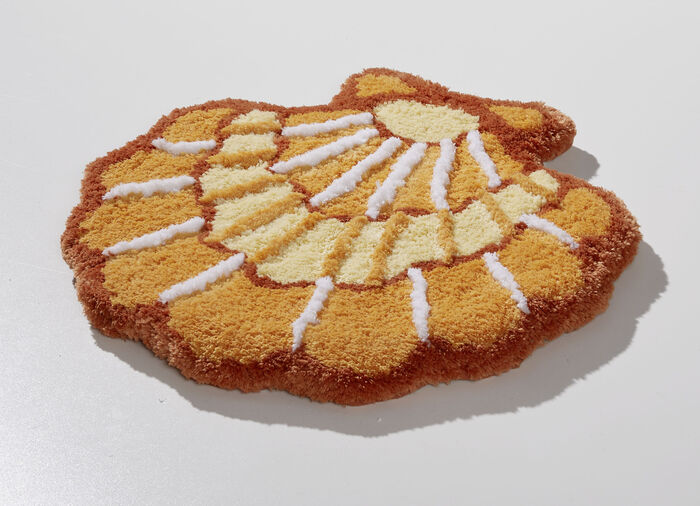 Barfußweiche Badgarnitur in Muschel-Optik 