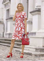 Kleid mit farbbrillantem Druck 