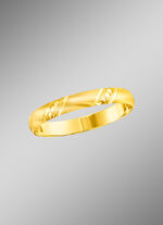 Schicker Trauring mit mattierter Ringschiene 