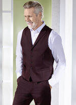 Weste mit R&uuml;ckteil aus Satin 