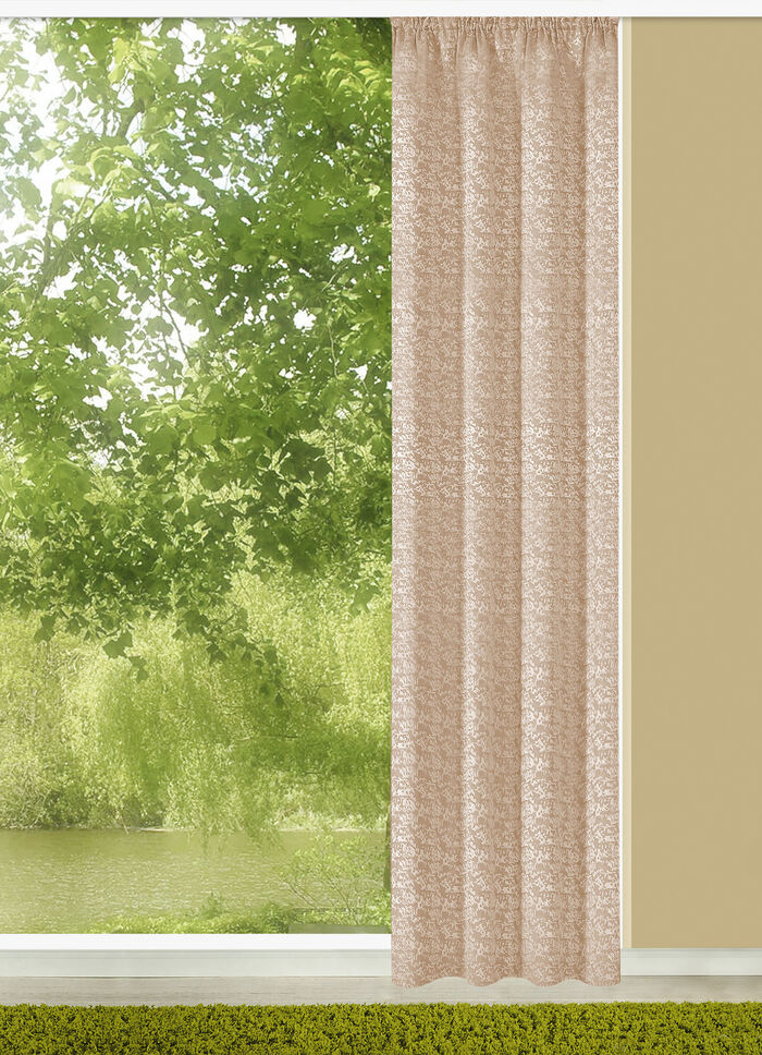 Übergardine mit Universalschienenband BEIGE