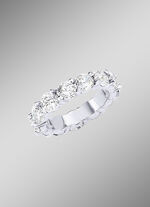 Memoire-Brillantring mit ca. 15 Brillanten