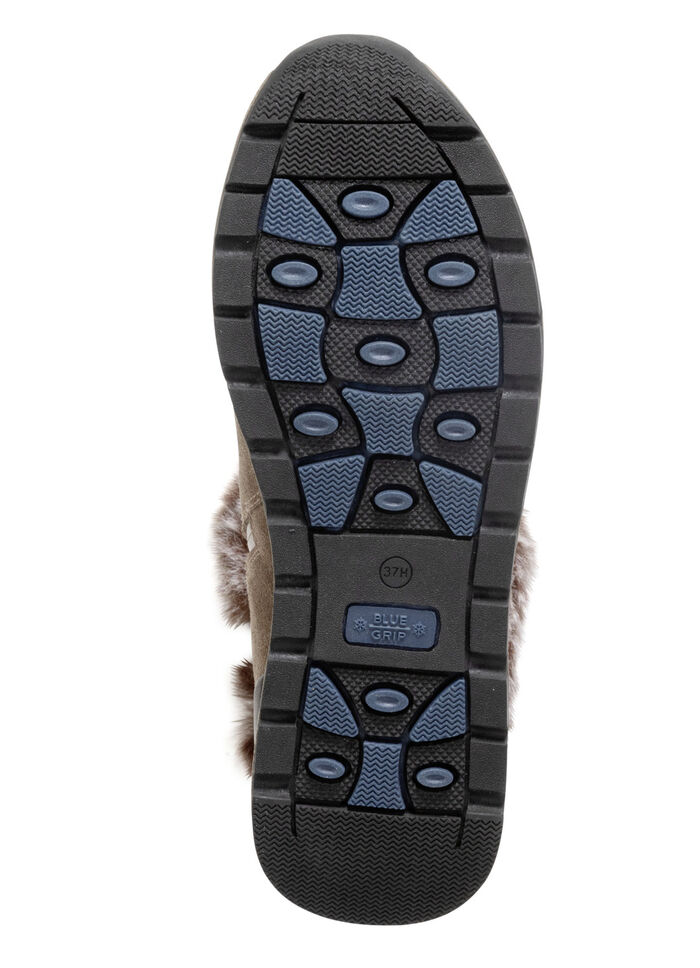 Caprice, gefütterte Damen-Stiefeletten, Winterschuhe, Weite H, mit herausnehmbarem Fußbett TAUPE
