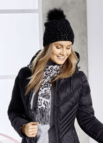 Schal mit Raubtierfell-Dessin 