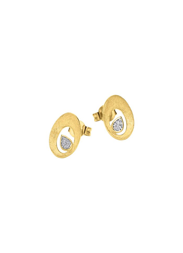 Funkelnder Glanz: Ohrstecker mit 8 Brillanten 