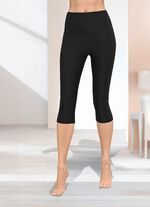 Capri-Leggings in Schlupfform SCHWARZ