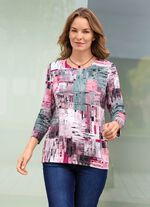 Pullover mit grafischem Dessin 